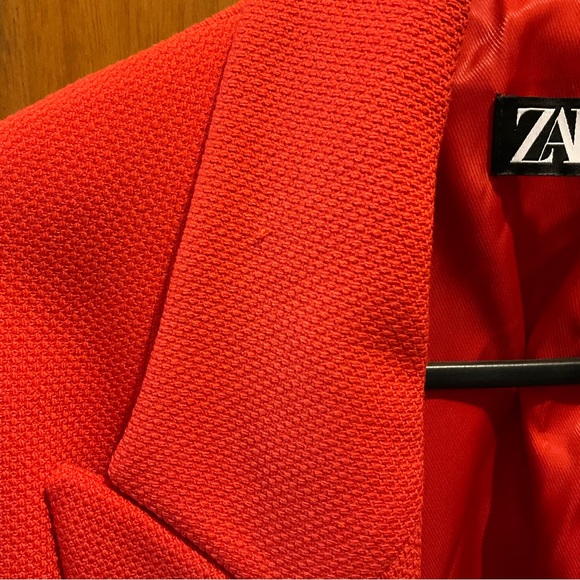 ZARA Orange Blazer Size AU 14 $18 🧡 - Picture 3 of 16